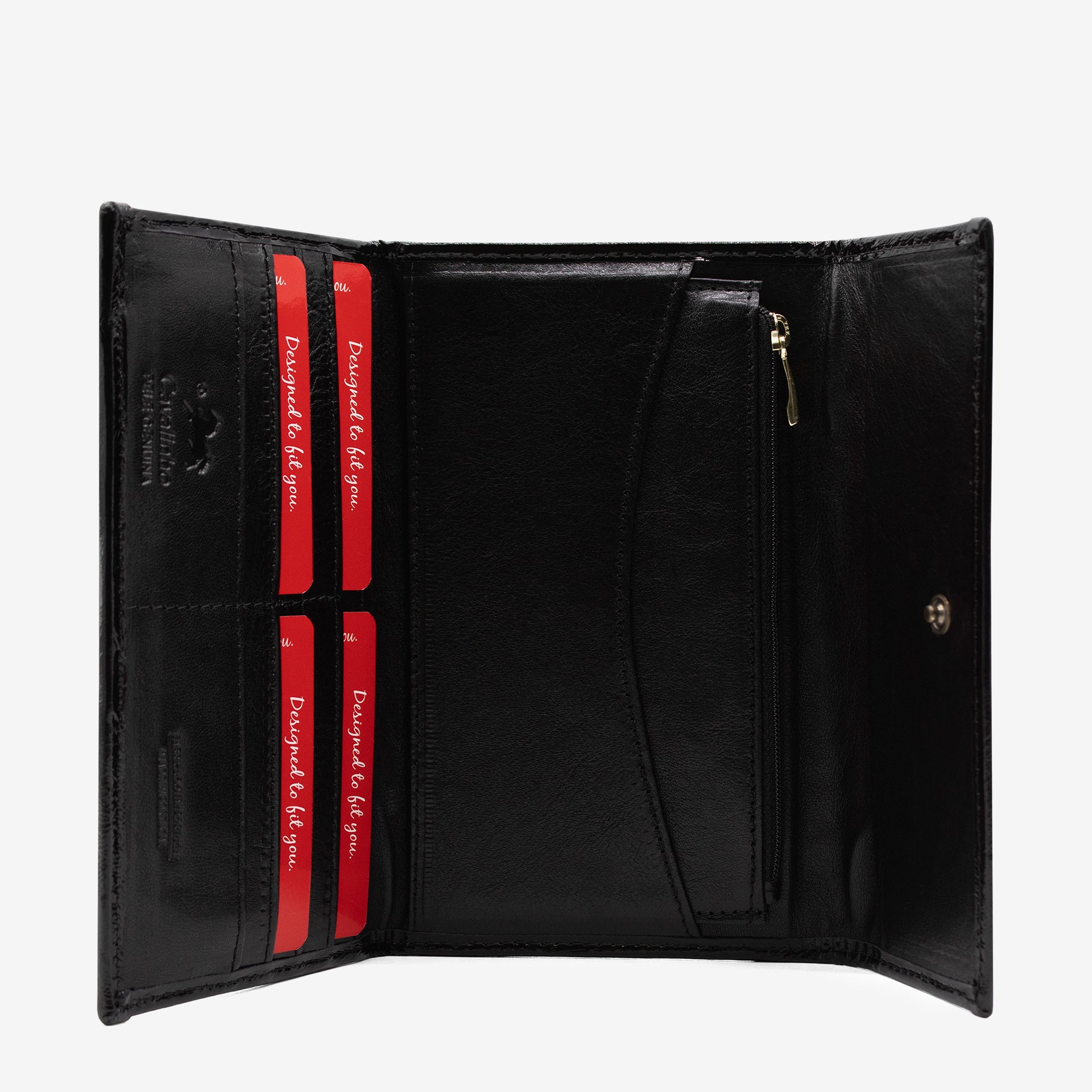 Cavalinho Honor Slim Leather Wallet for Women SKU 28190225.01 #color_black