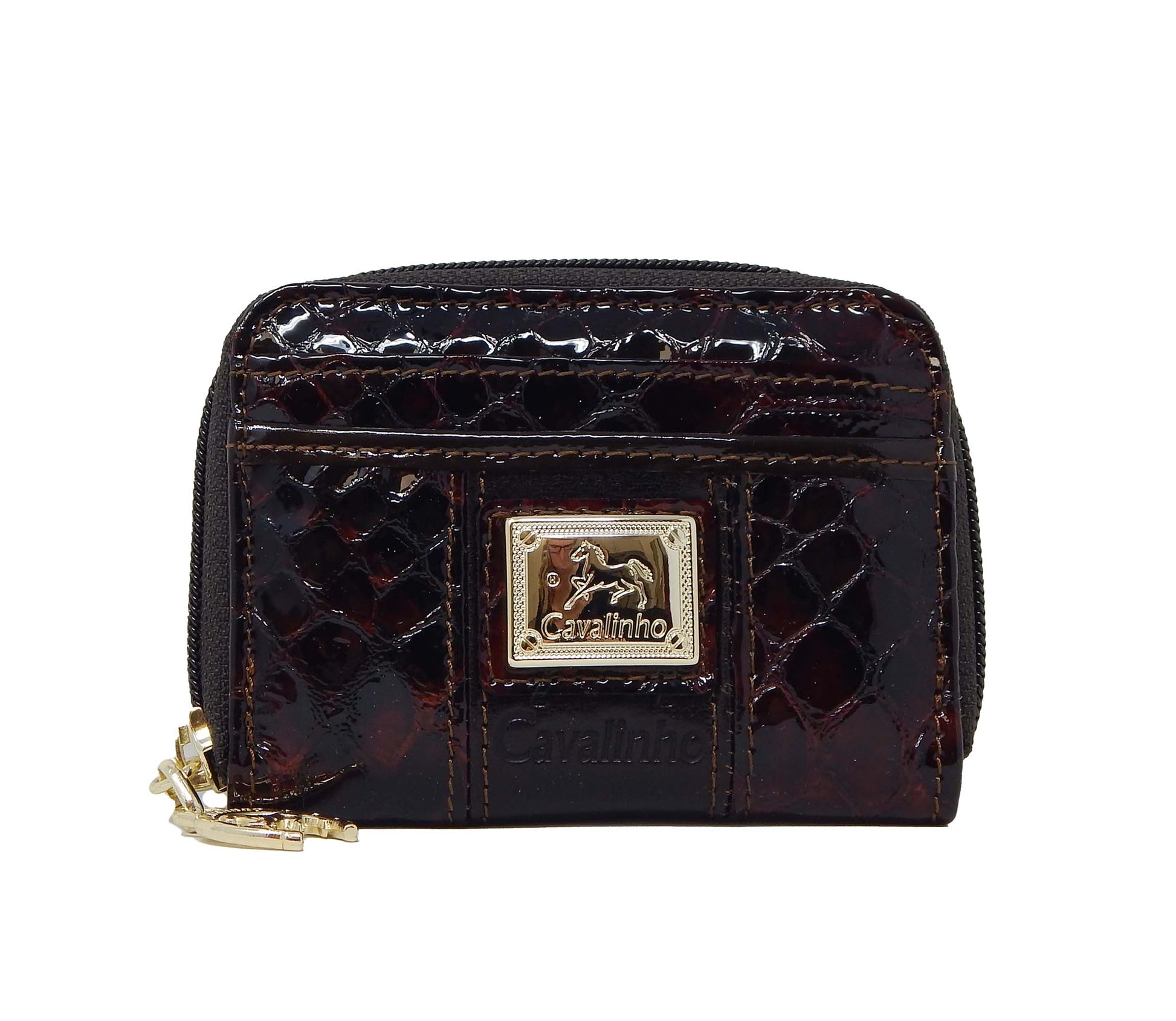Cavalinho Honor Patent Leather Card Holder - Brown - 28190275.02.99_1