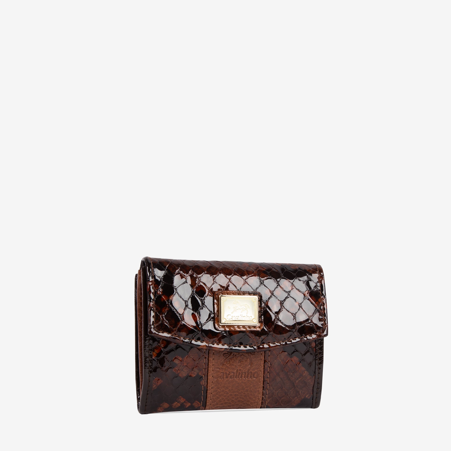 Cavalinho Honor Brown Leather Mini Leather Wallet 28190530.13 #color_SaddleBrown