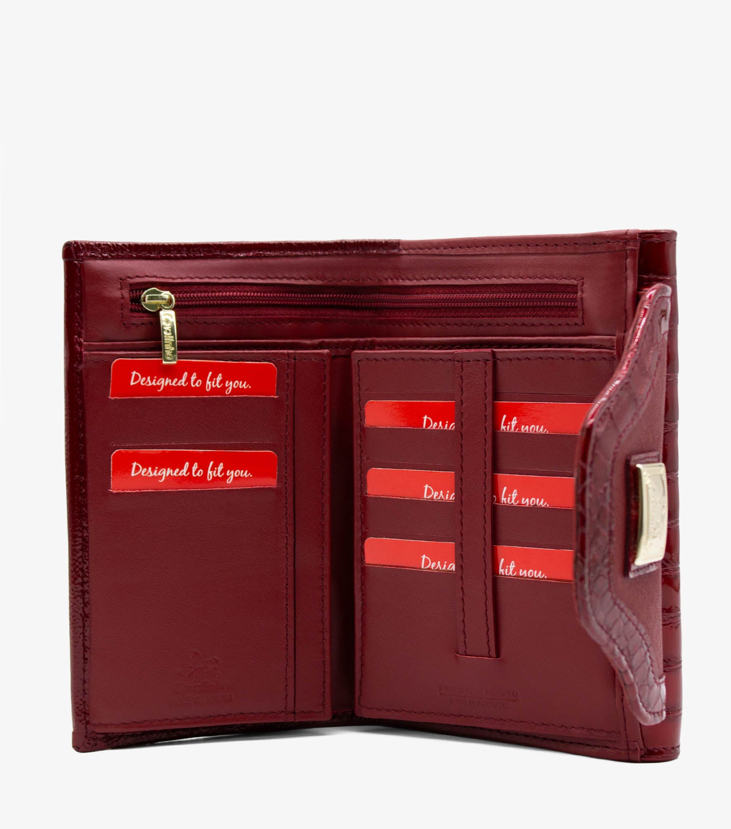 Cavalinho Grace Wallet SKU 28250202.15 #color_DarkRed / Beige