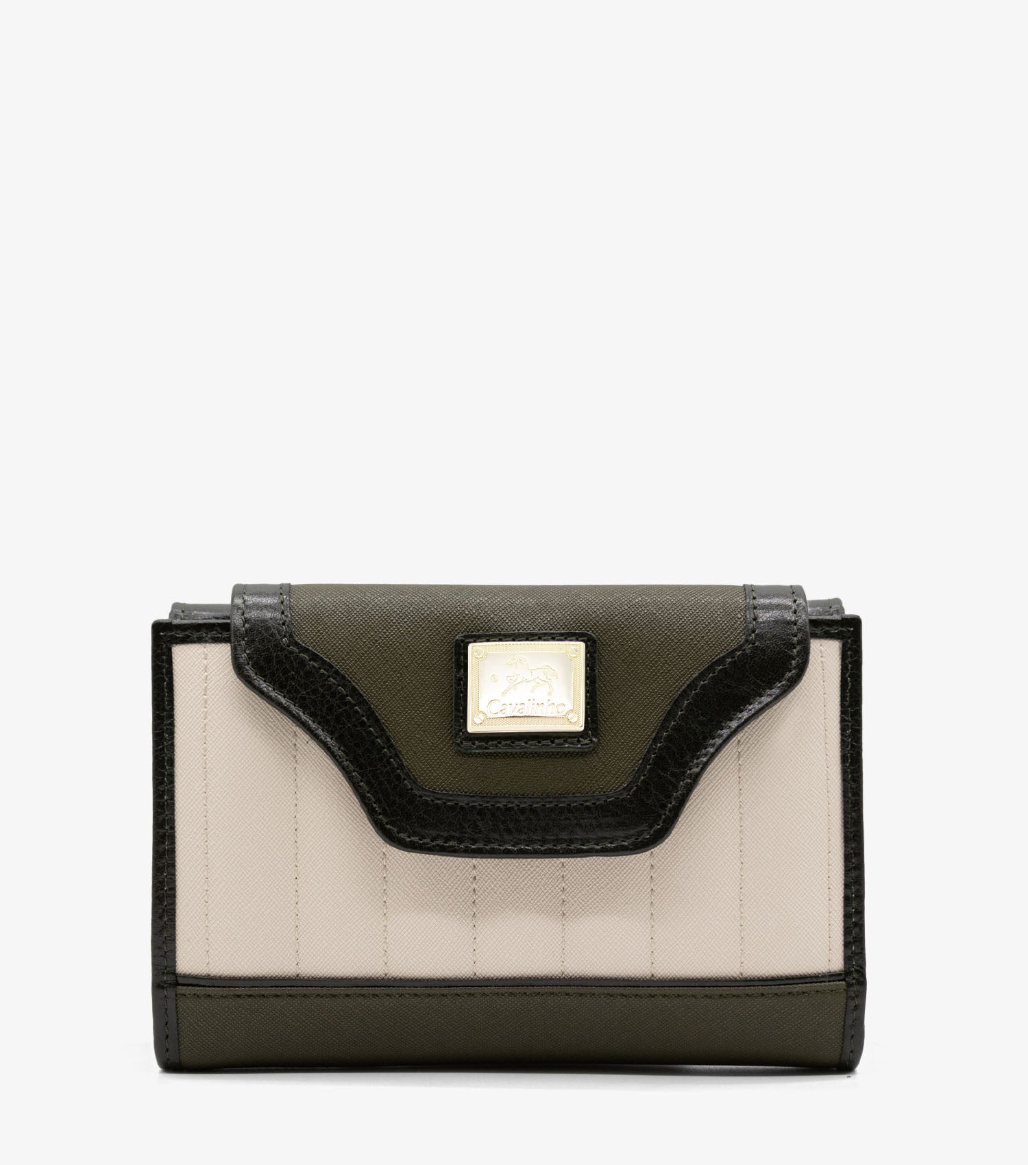 Cavalinho Grace Wallet SKU 28250204.09 #color_ DarkOliveGreen / Beige