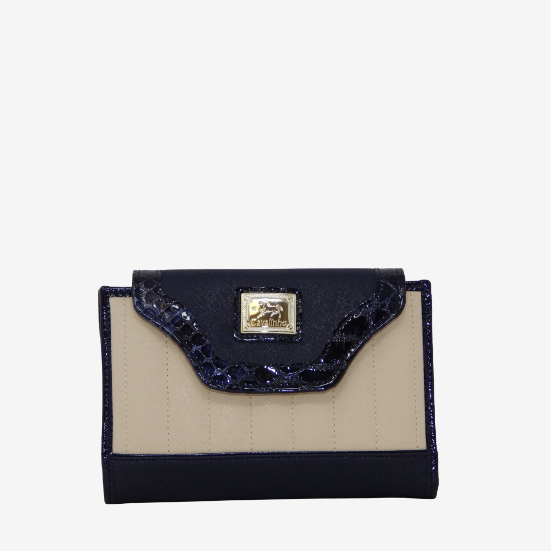 Cavalinho Grace Navy Beige Wallet for Women SKU 28250205.22 #color_Navy / Beige