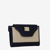 Cavalinho Grace Navy Beige Wallet for Women SKU 28250205.22 #color_Navy / Beige