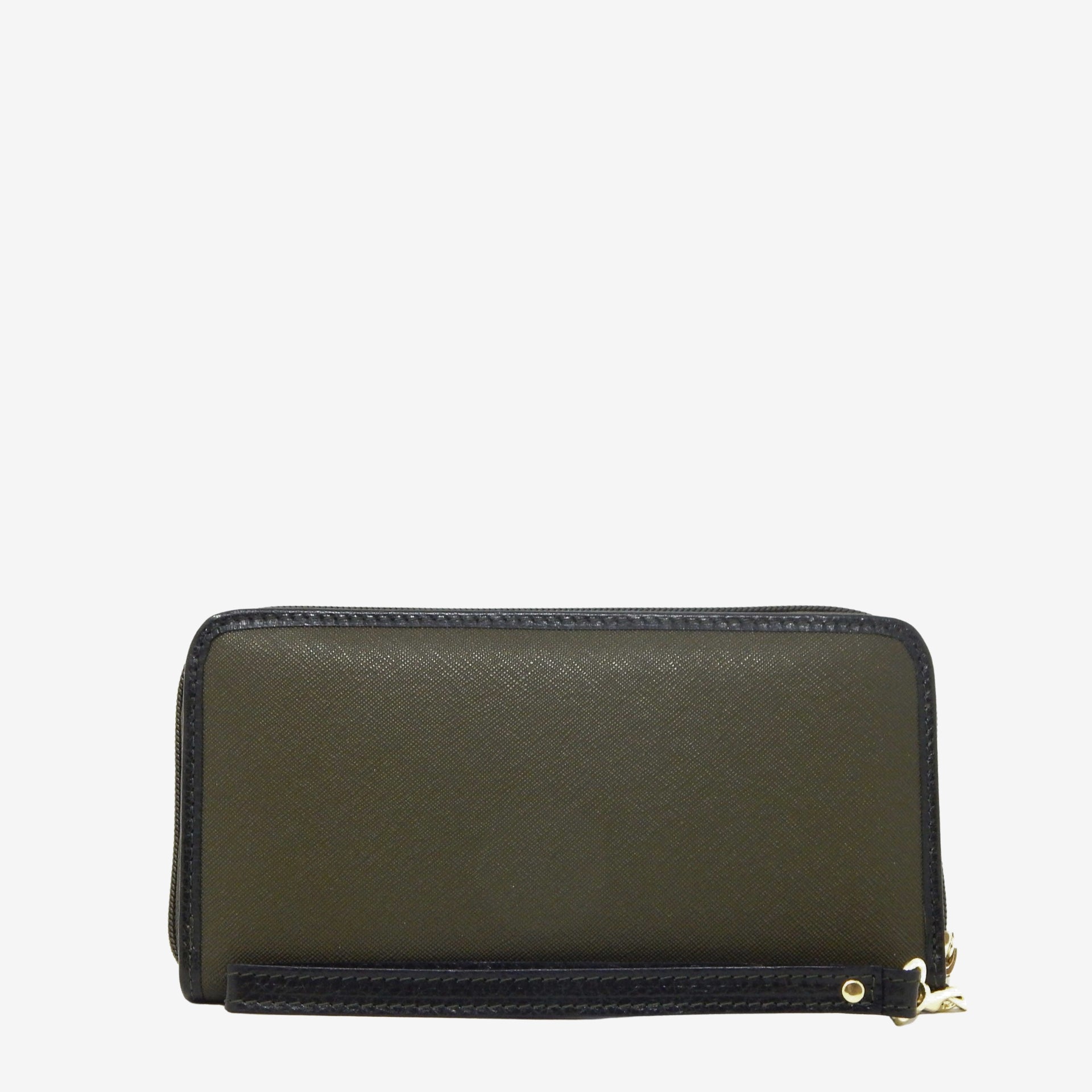 Cavalinho Grace Wristlet Wallet SKU 28250212.09 #color_DarkOliveGreen / Beige
