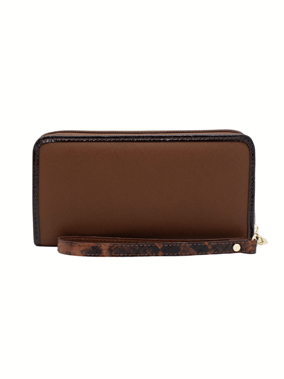 Cavalinho Grace Wristlet Wallet SKU 28250212.34 #color_SaddleBrown / Beige