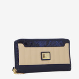 Cavalinho Grace Wristlet Wallet SKU 28250213.22 #color_Navy / Beige