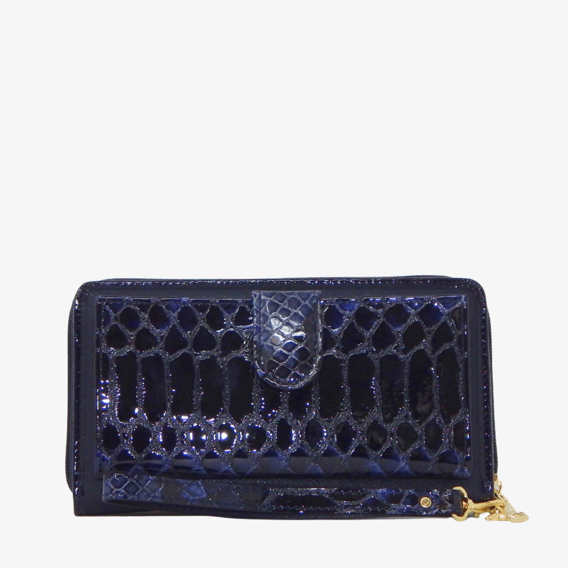 Cavalinho Grace Wristlet Wallet SKU 28250213.22 #color_Navy / Beige