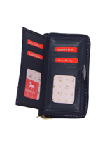 Cavalinho Grace Wristlet Wallet SKU 28250213.22 #color_Navy / Beige