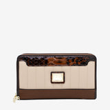 Cavalinho Grace Wristlet Wallet SKU 28250213.34 #color_Saddlebrown / Beige