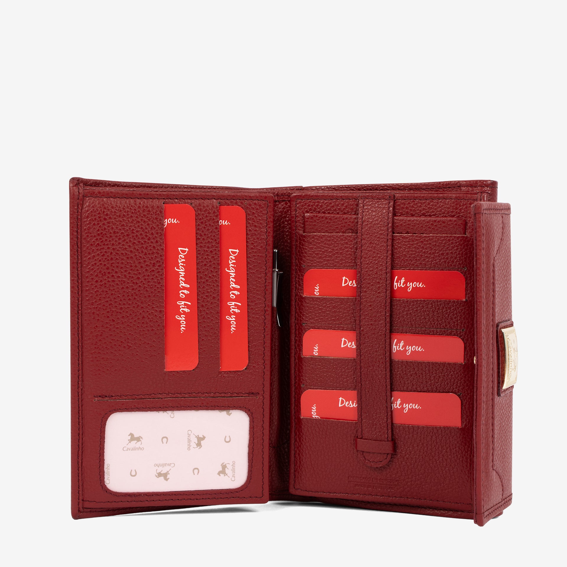 Cavalinho Muse Burgundy Leather Wallet SKU 28300205.15 #color_burgundy