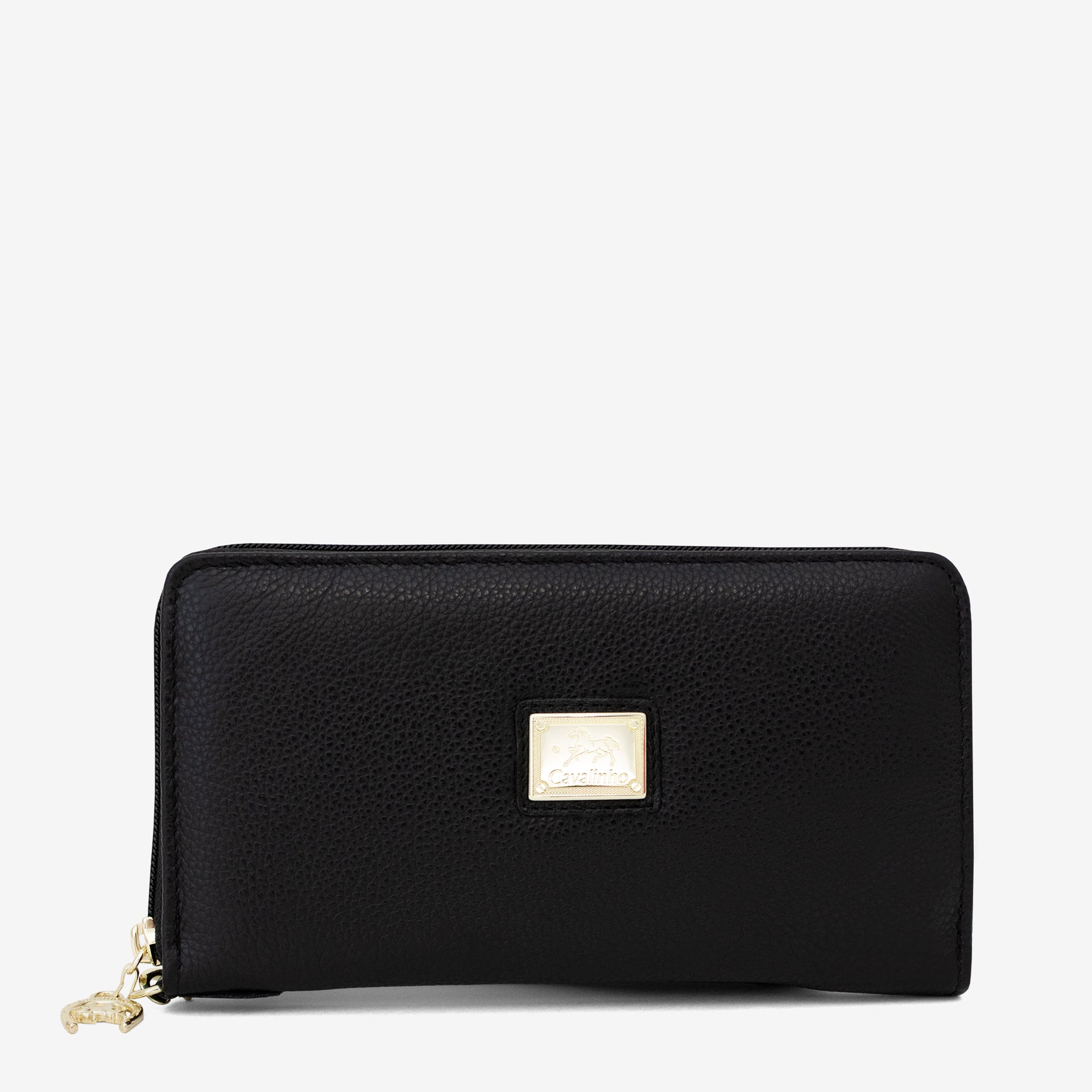 Cavalinho Muse Black Leather Wristlet Wallet for Women SKU 28300213.01 #color_black