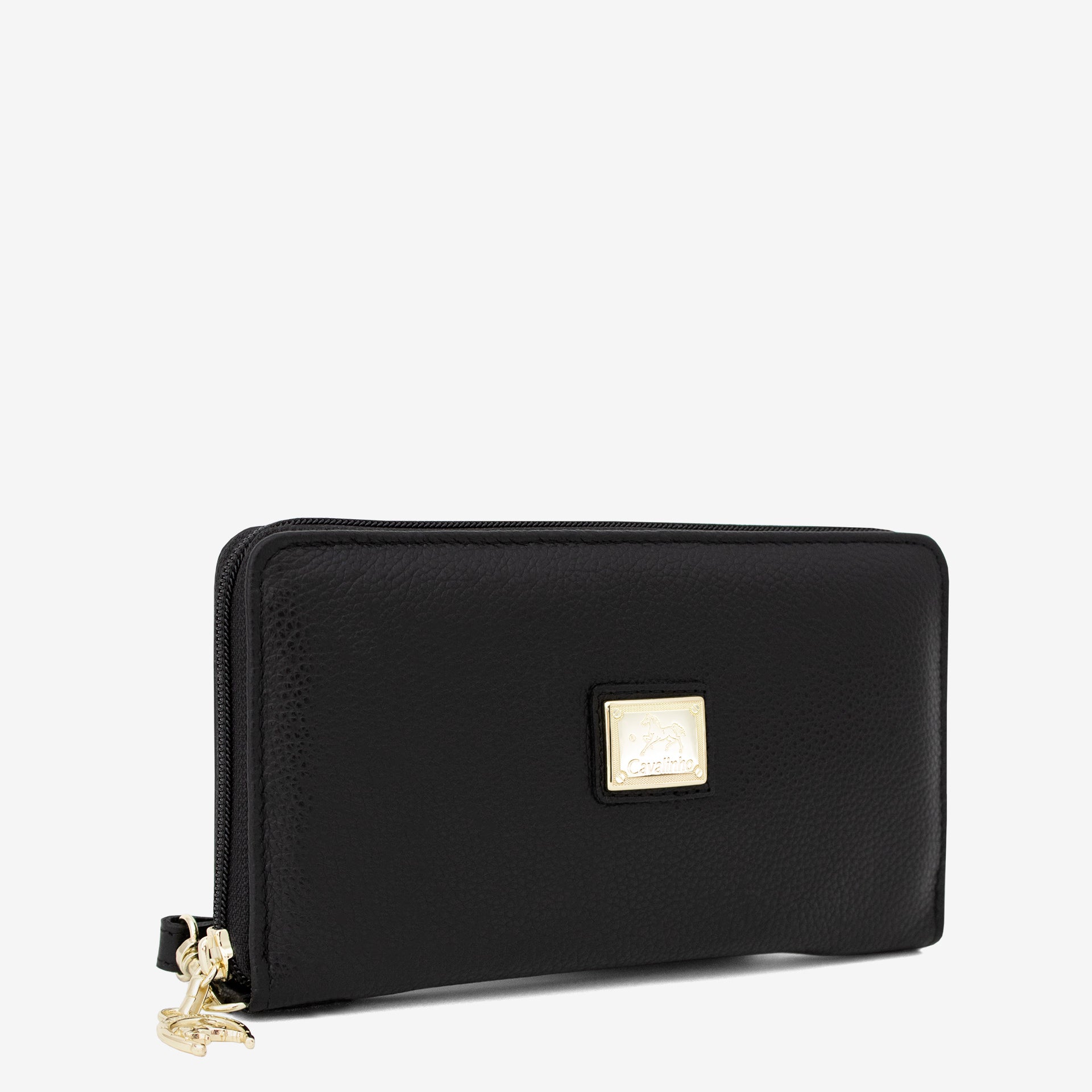 Cavalinho Muse Black Leather Wristlet Wallet for Women SKU 28300213.01 #color_black