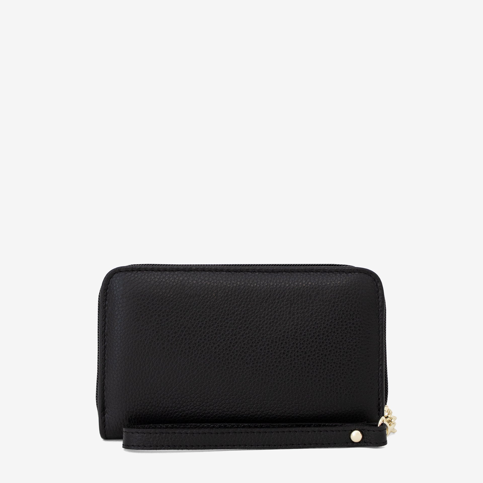 Cavalinho Muse Black Leather Small Wristlet Wallet SKU 28300220.01 #color_black