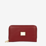 Cavalinho Muse Burgundy Leather Small Wristlet Wallet SKU 28300220.15 #color_burgundy
