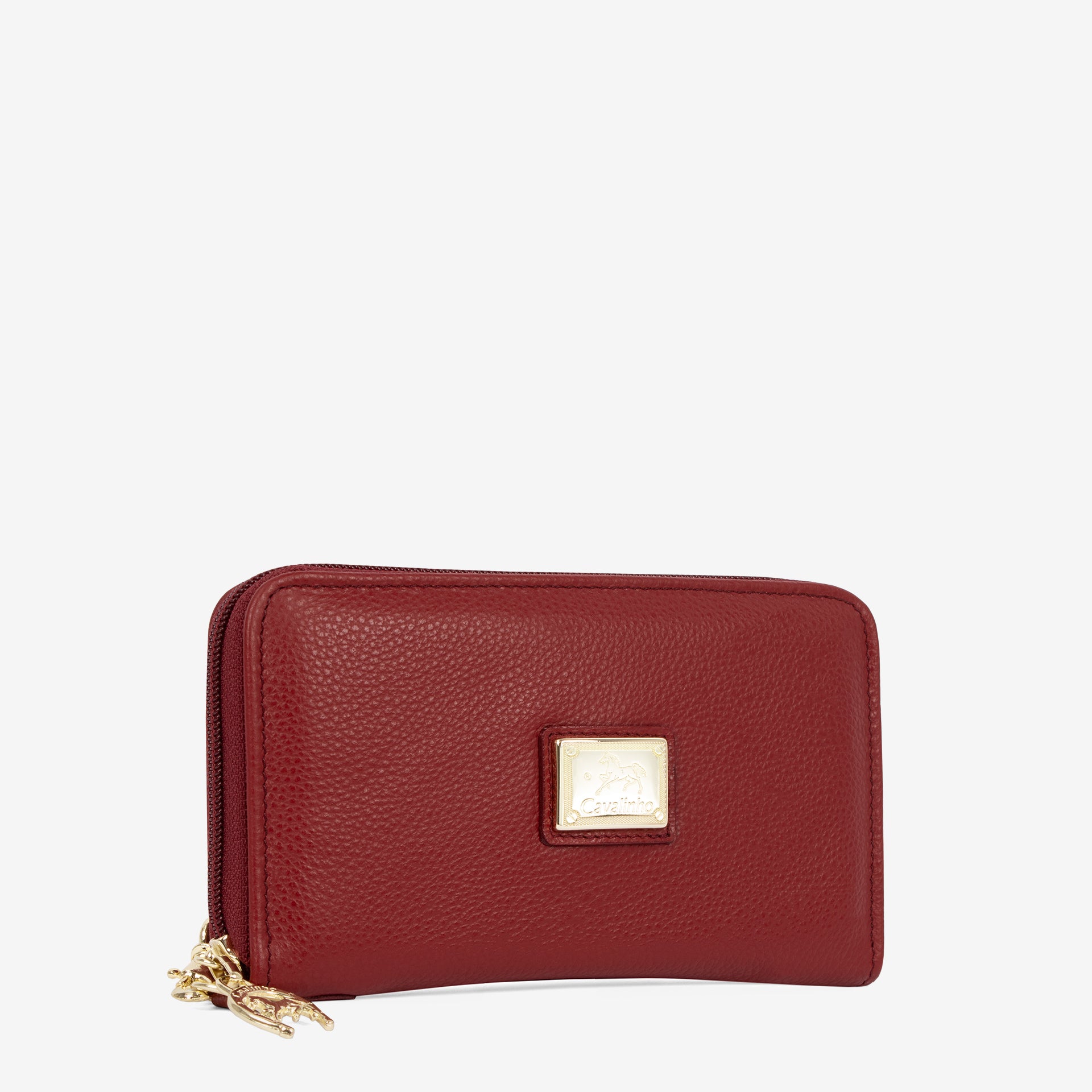 Cavalinho Muse Burgundy Leather Small Wristlet Wallet SKU 28300220.15 #color_burgundy