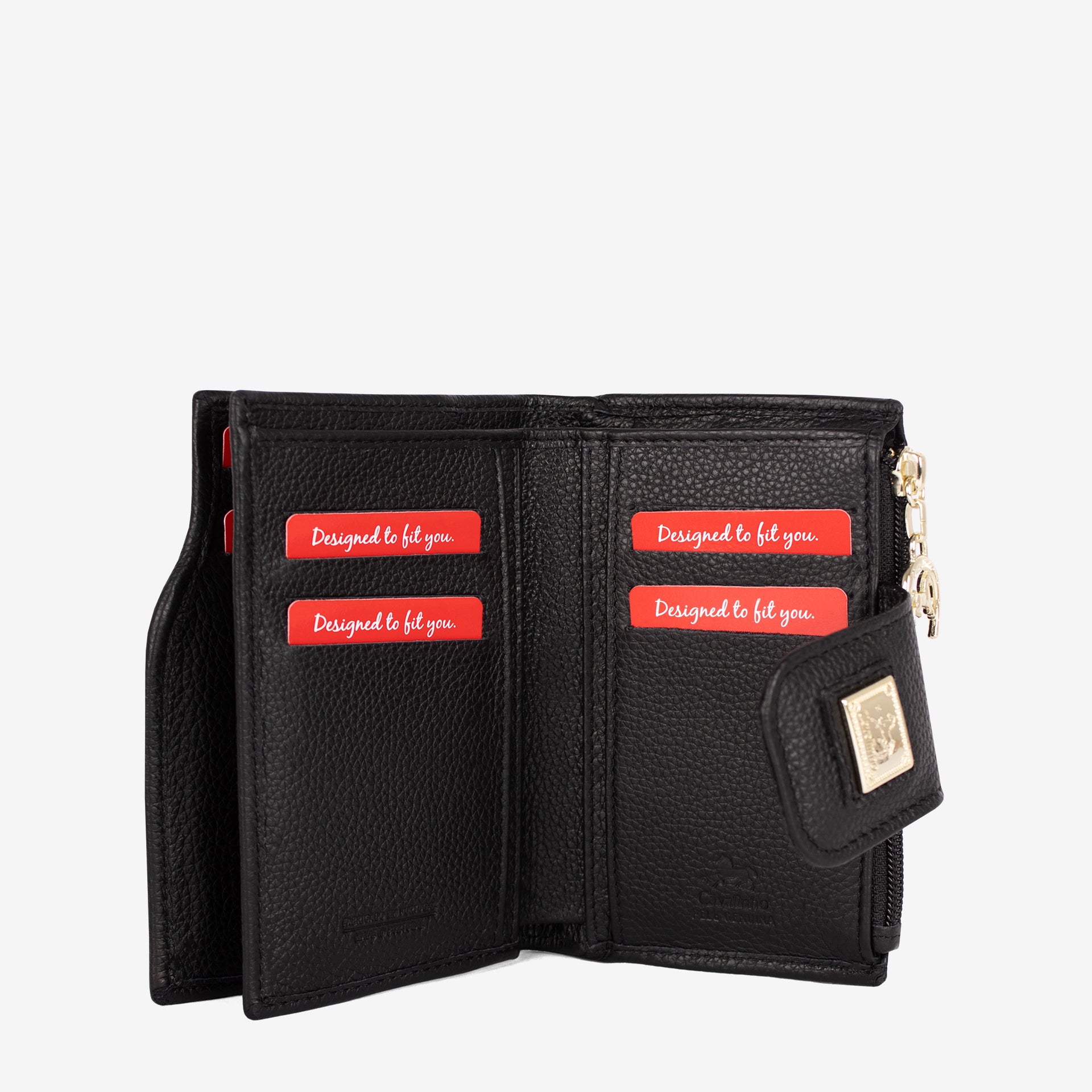 Cavalinho Muse Leather Wallet for Women SKU 28300232.01 #color_black