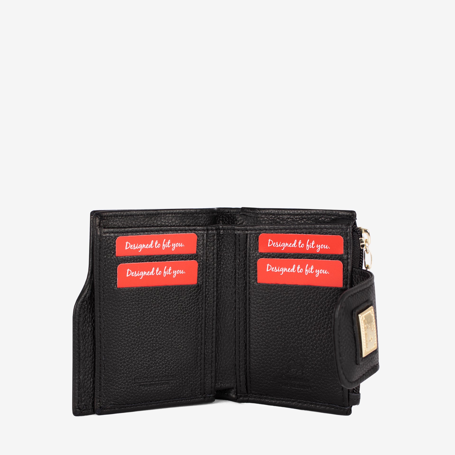 Cavalinho Muse Black Small Leather Wallet for Women SKU 28300233.01 #color_black