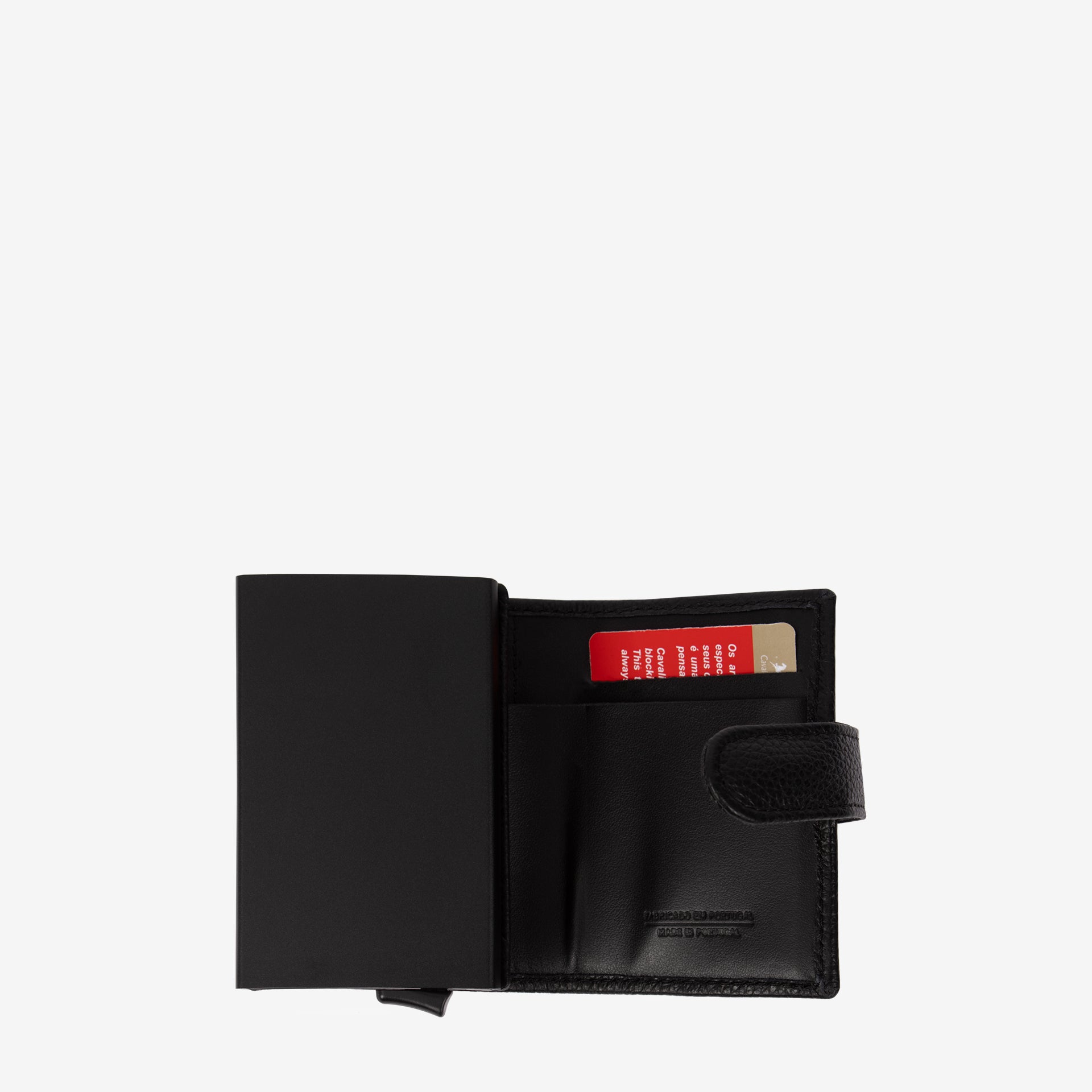 Cavalinho Muse Trifold Pop Up Slim Leather Wallet SKU 28300234.01 #color_black