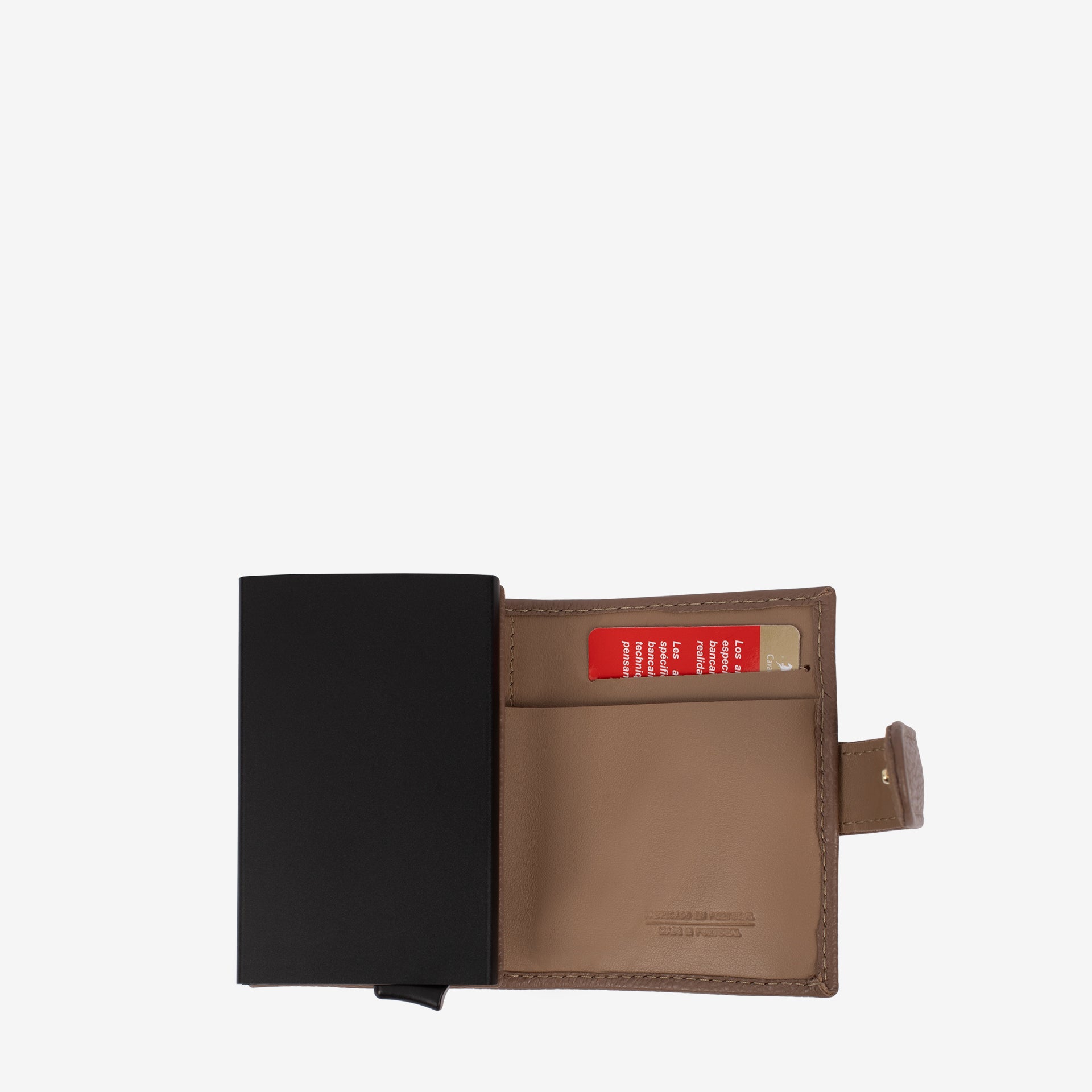 Cavalinho Muse Trifold Pop Up Slim Leather Wallet SKU 28300234.07 #color_sand