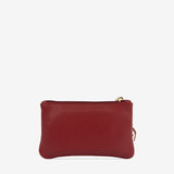 Cavalinho Muse Burgundy Leather Small Makeup Bag SKU 28300254.15 #color_burgundy