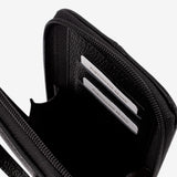 Cavalinho Muse Black Leather Phone Purse Crossbody Bag SKU 28300288.01 #color_black