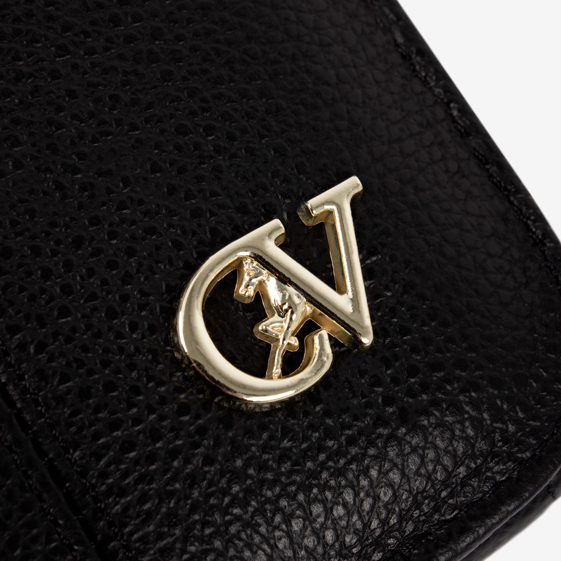 Cavalinho Muse Black Leather Phone Purse Crossbody Bag SKU 28300288.01 #color_black