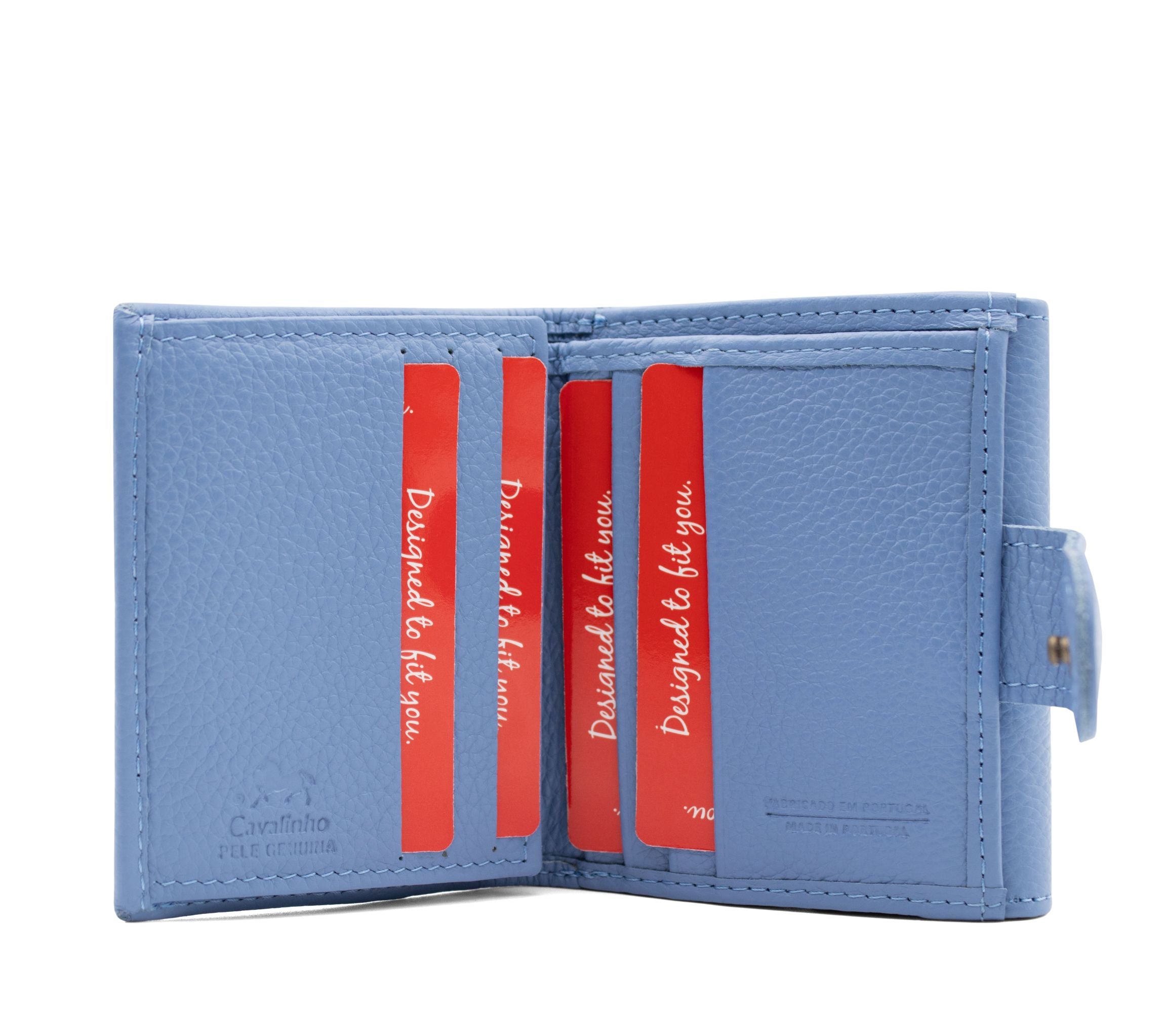 Cavalinho Muse Leather Mini Wallet SKU 28300530.10 #color_CornflowerBlue