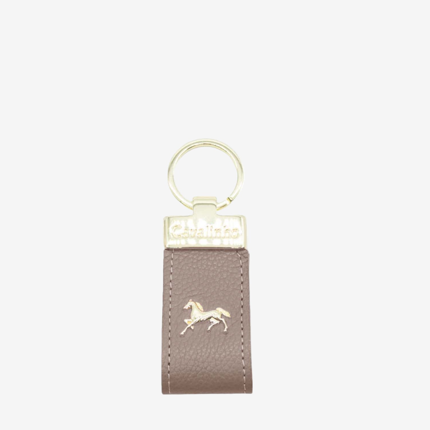 Cavalinho Muse Beige Leather Keychain for Women SKU 28300536.07 #color_sand