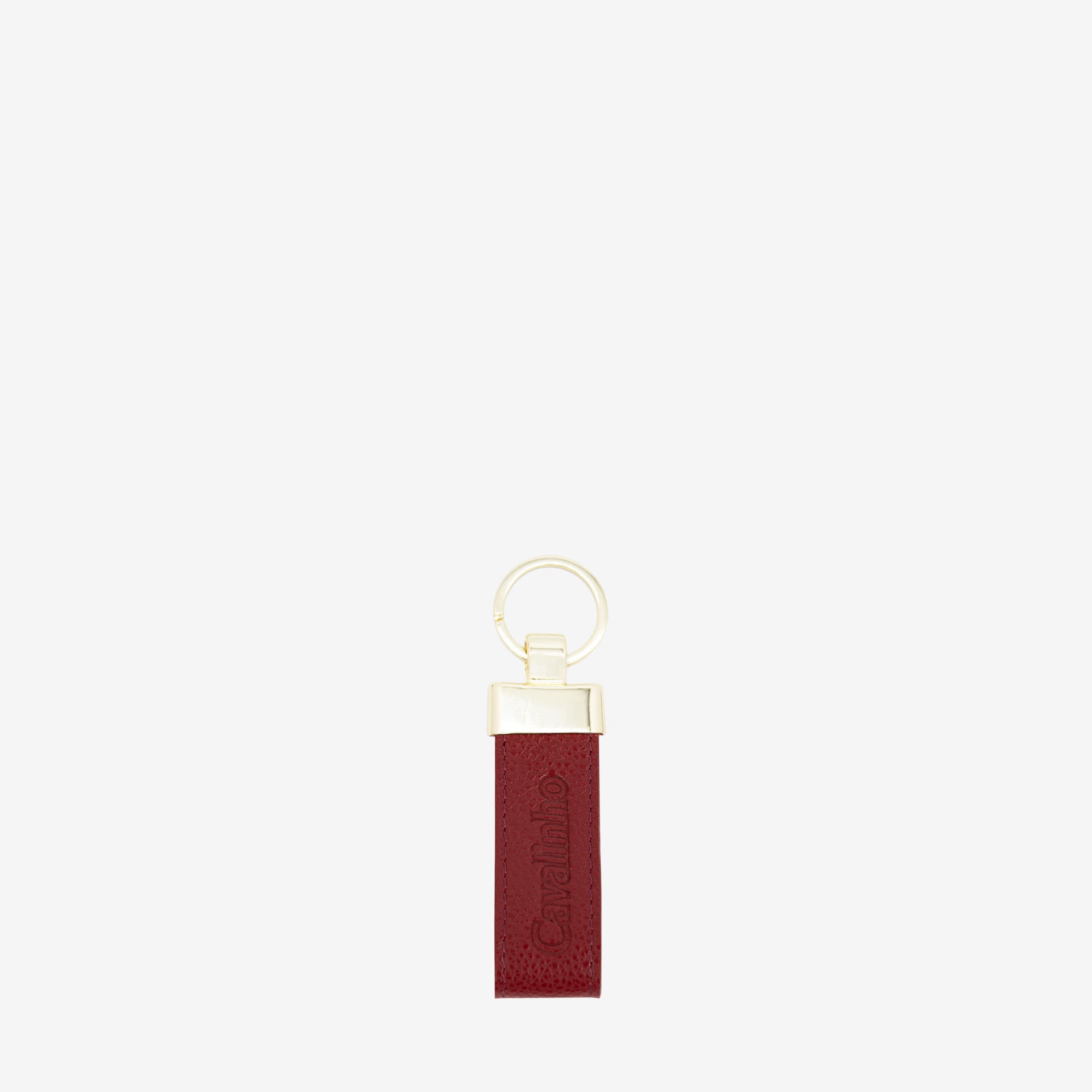 Cavalinho Muse Burgundy Leather Keychain for Women SKU 28300536.15 #color_burgundy