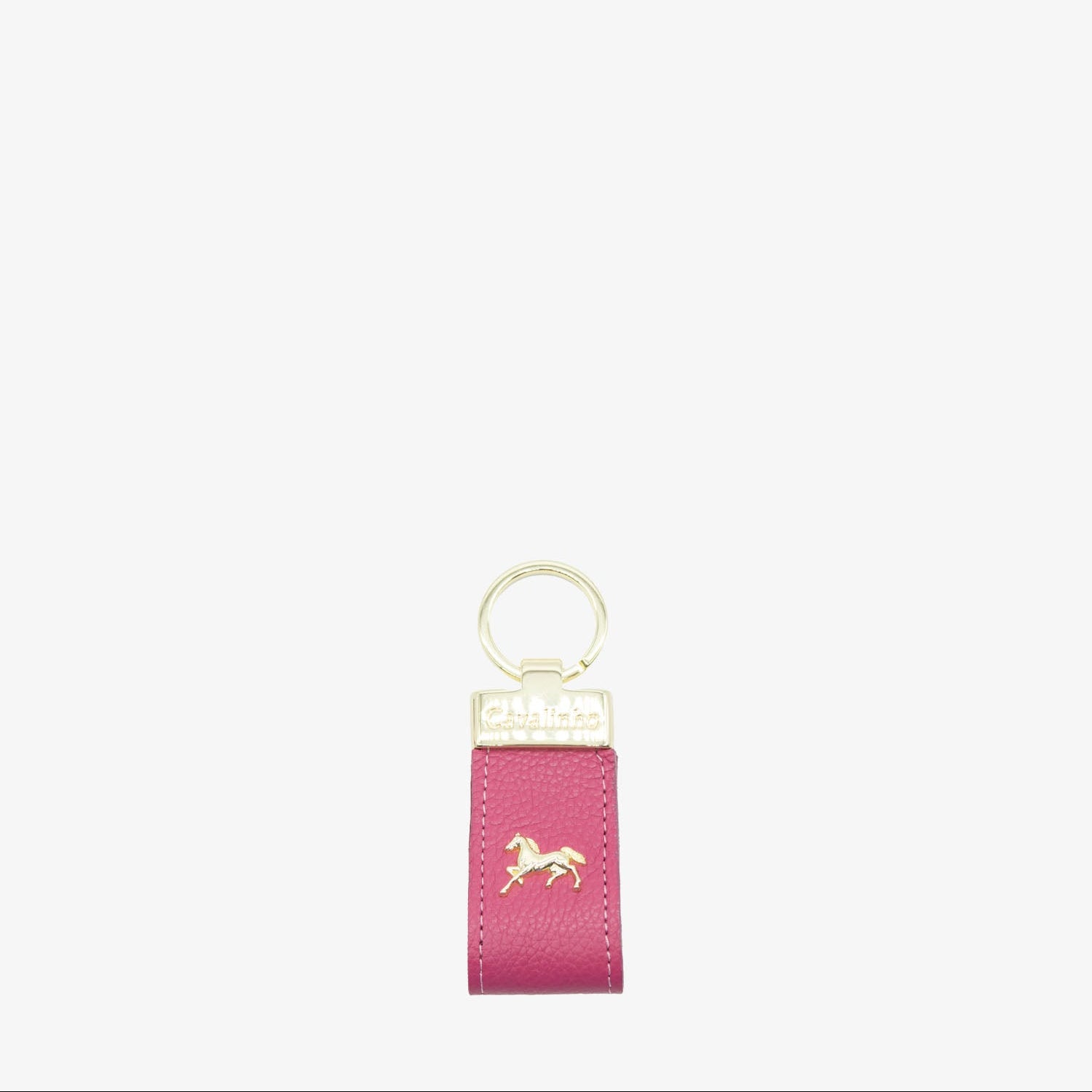 Cavalinho Muse Pink Leather Keychain for Women SKU 28300536.18 #color_hotpink