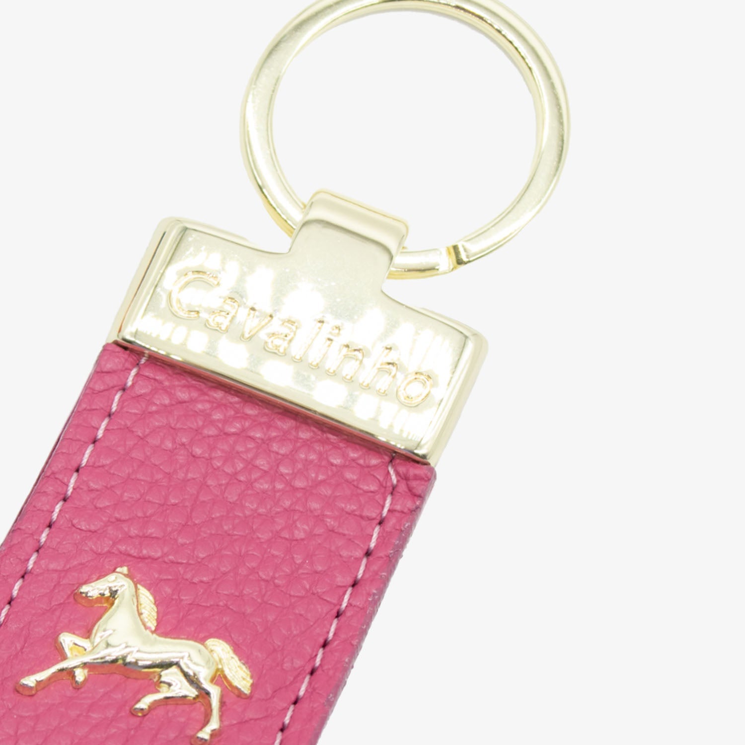 Cavalinho Muse Pink Leather Keychain for Women SKU 28300536.18 #color_hotpink