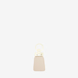 Cavalinho Muse Beige Leather Keychain for Women with Gold Ring SKU 28300589.00 #color_light cream
