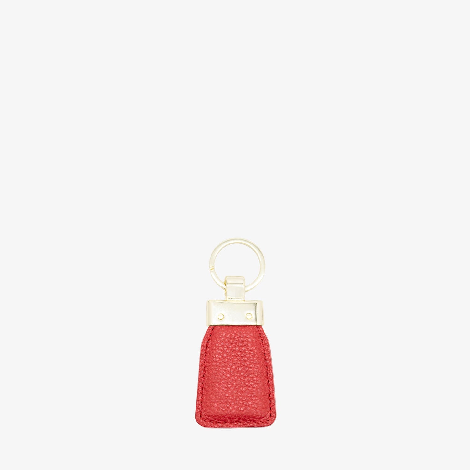 Cavalinho Muse Red Leather Keychain for Women with Gold Ring SKU 28300589.04 #color_red