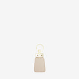 Cavalinho Muse Beige Leather Keychain for Women with Gold Ring SKU 28300589.05 #color_beige