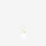 Cavalinho Muse White Leather Keychain for Women with Gold Ring SKU 28300589.06 #color_white