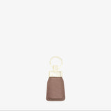 Cavalinho Muse Beige Leather Keychain for Women with Gold Ring SKU 28300589.07 #color_sand