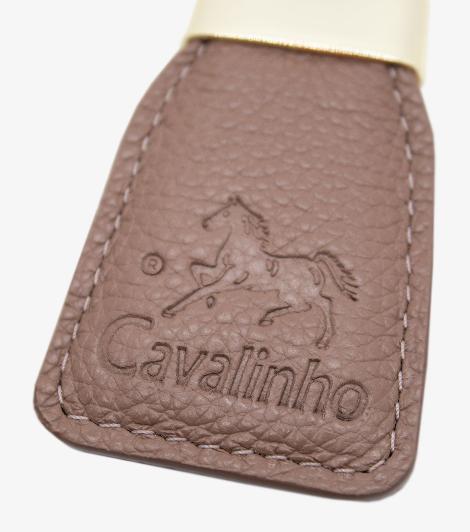 Cavalinho Muse Leather Keychain SKU 28300589 #color_sand