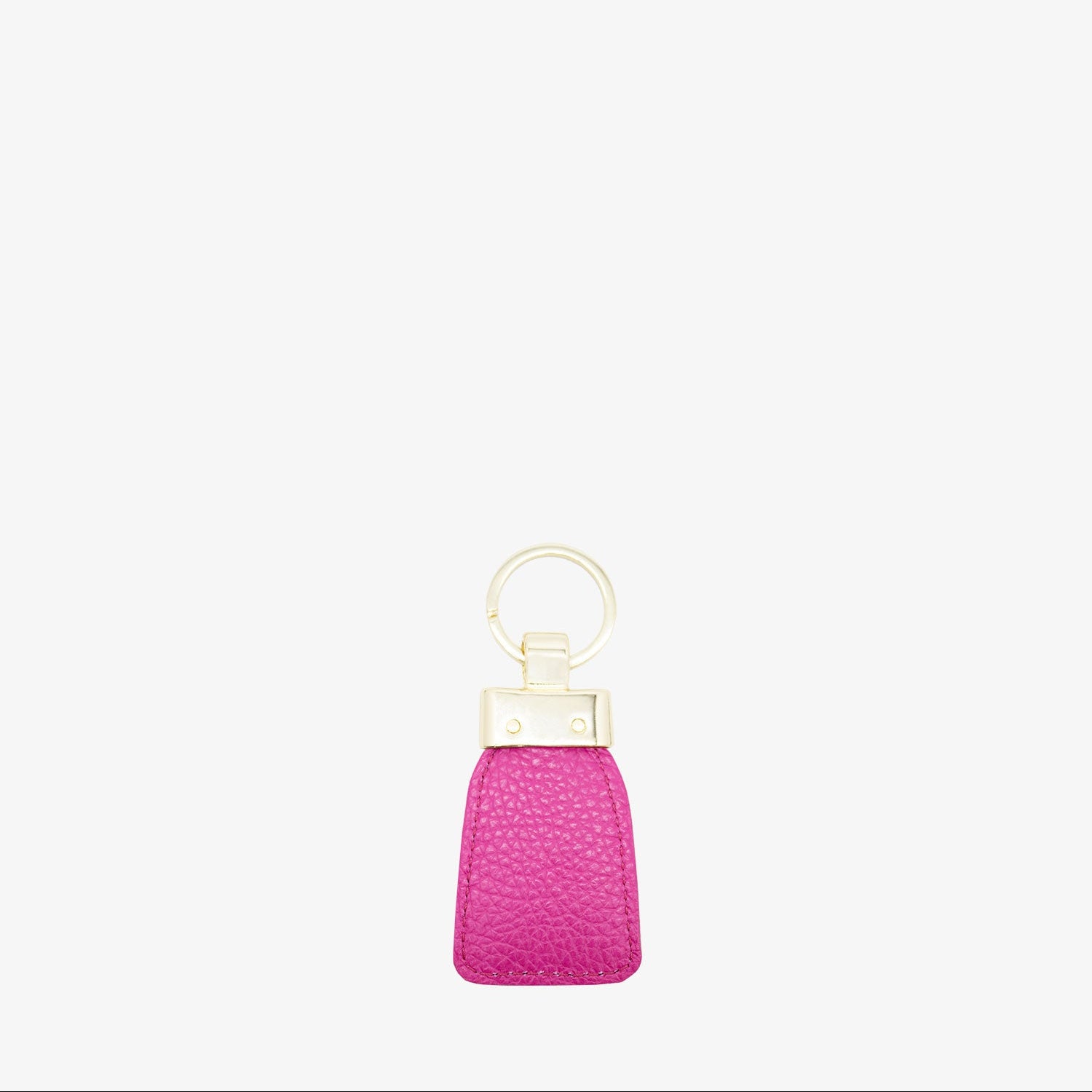 Cavalinho Muse Pink Leather Keychain for Women with Gold Ring SKU 28300589.18 #color_hotpink
