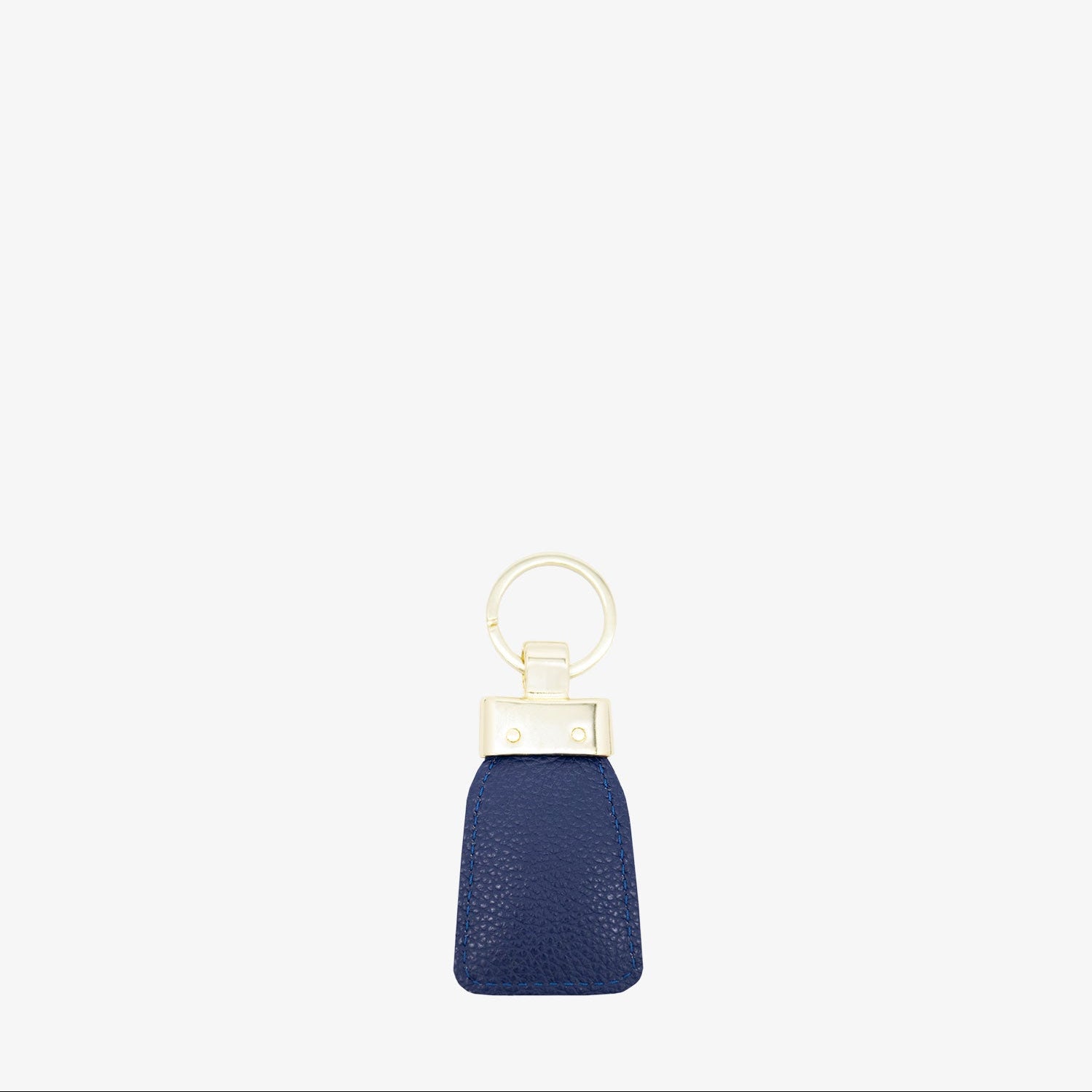 Cavalinho Muse Blue Leather Keychain for Women with Gold Ring SKU 28300589.26 #color_ocean blue