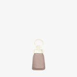 Cavalinho Muse Beige Leather Keychain for Women with Gold Ring SKU 28300589.31 #color_light sand
