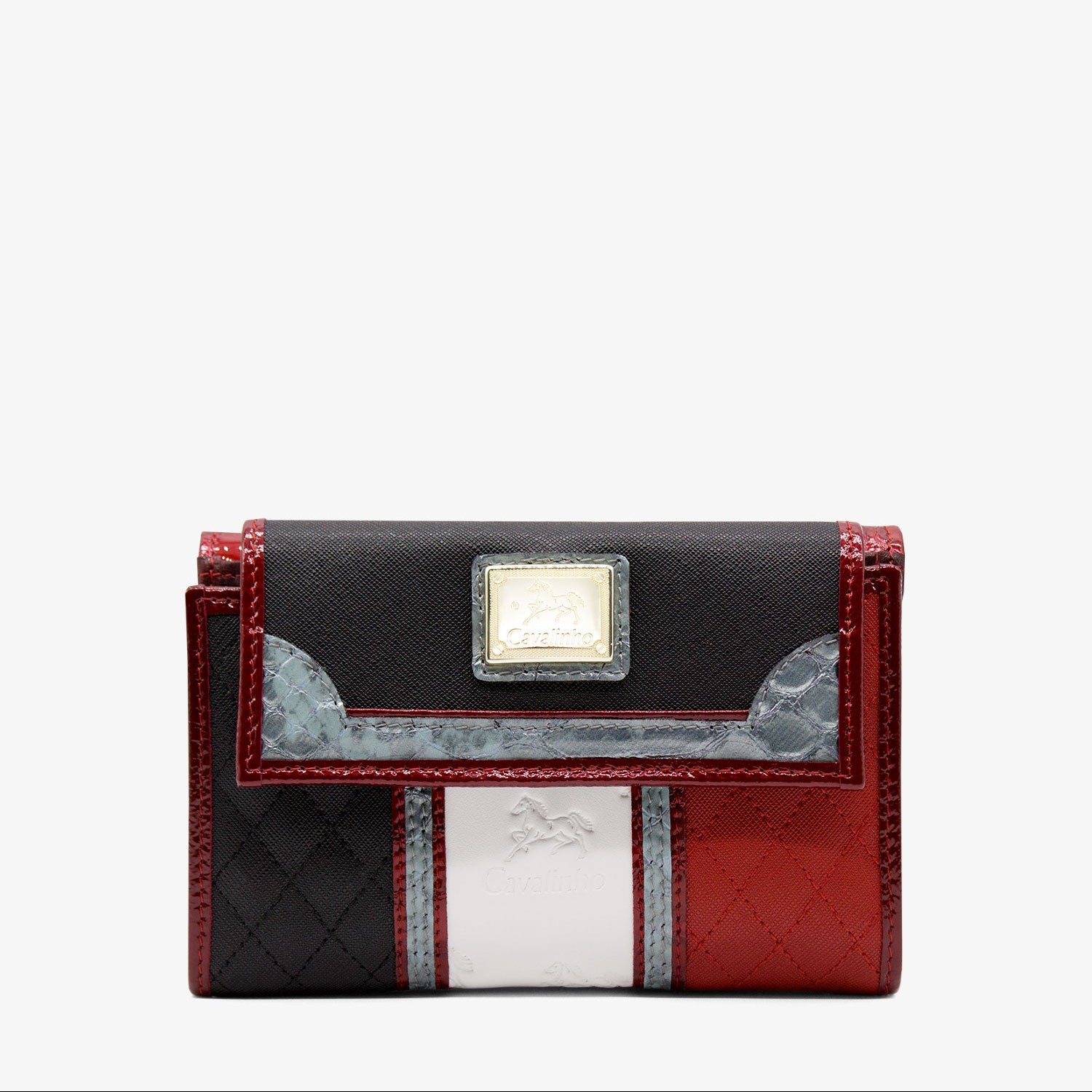Cavalinho Royal Wallet for Women SKU 28390202.23 #color_Black / White / Red / Silver 