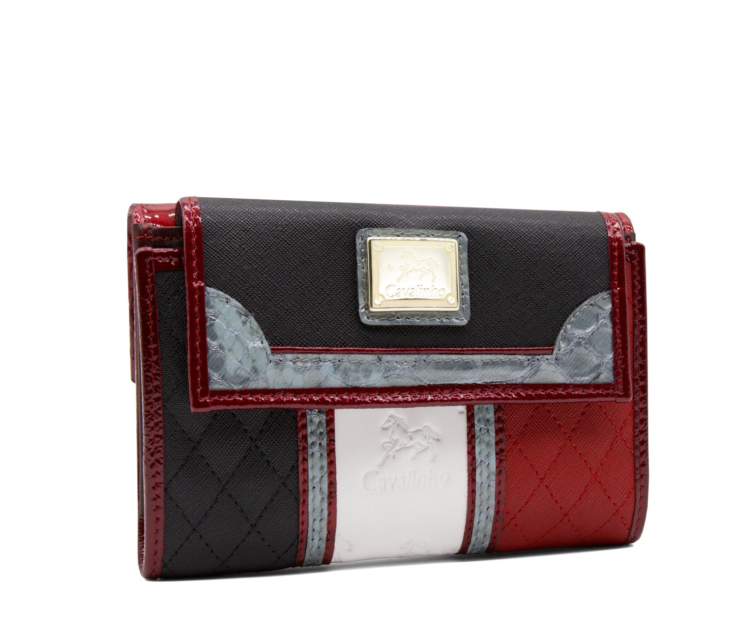 Cavalinho Royal Wallet - Black / White / Red / Silver - 28390202.23_2