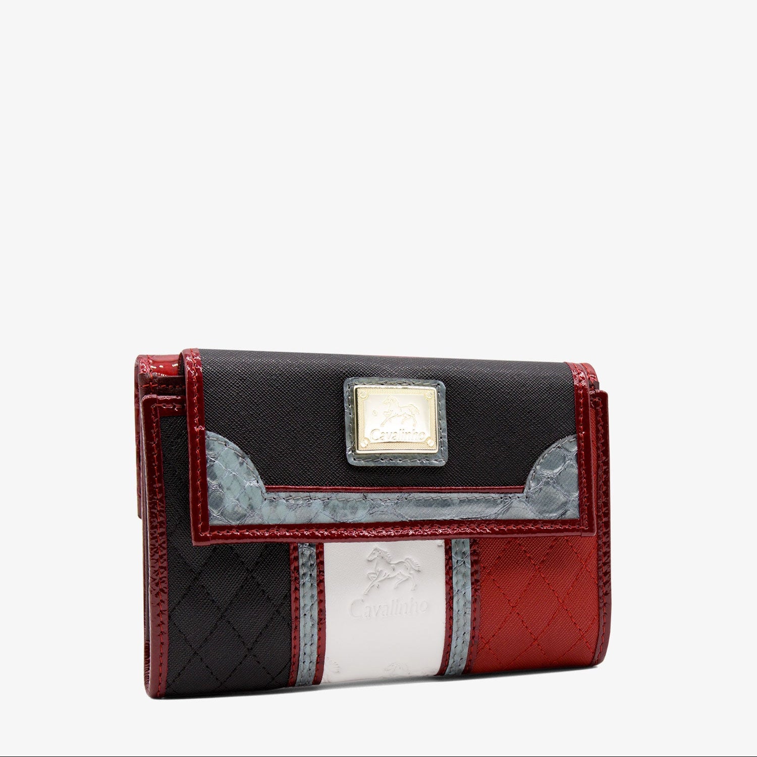 Cavalinho Royal Wallet for Women SKU 28390202.23 #color_Black / White / Red / Silver 