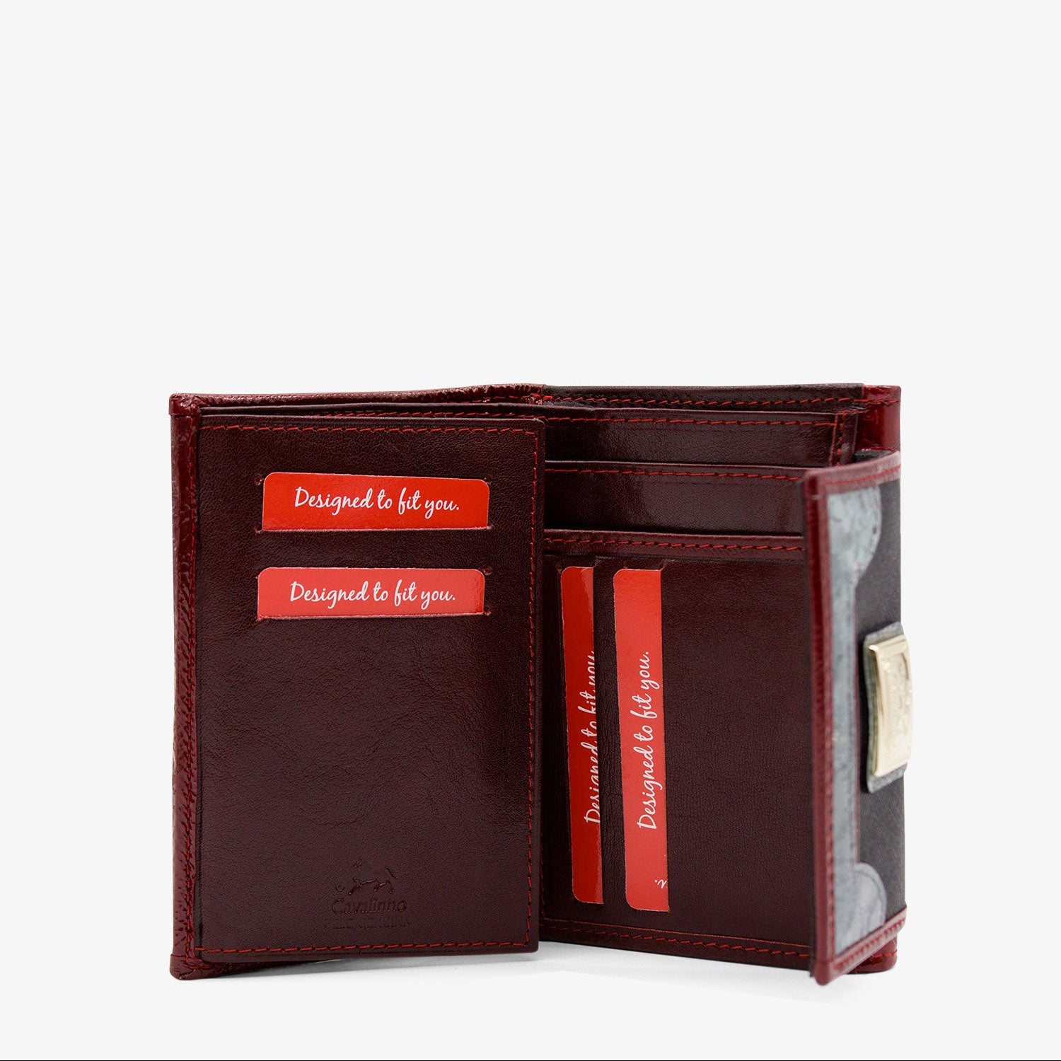 Cavalinho Royal Small Wallet for Women SKU 28390219.23 #color_Black / White / Red / Silver 