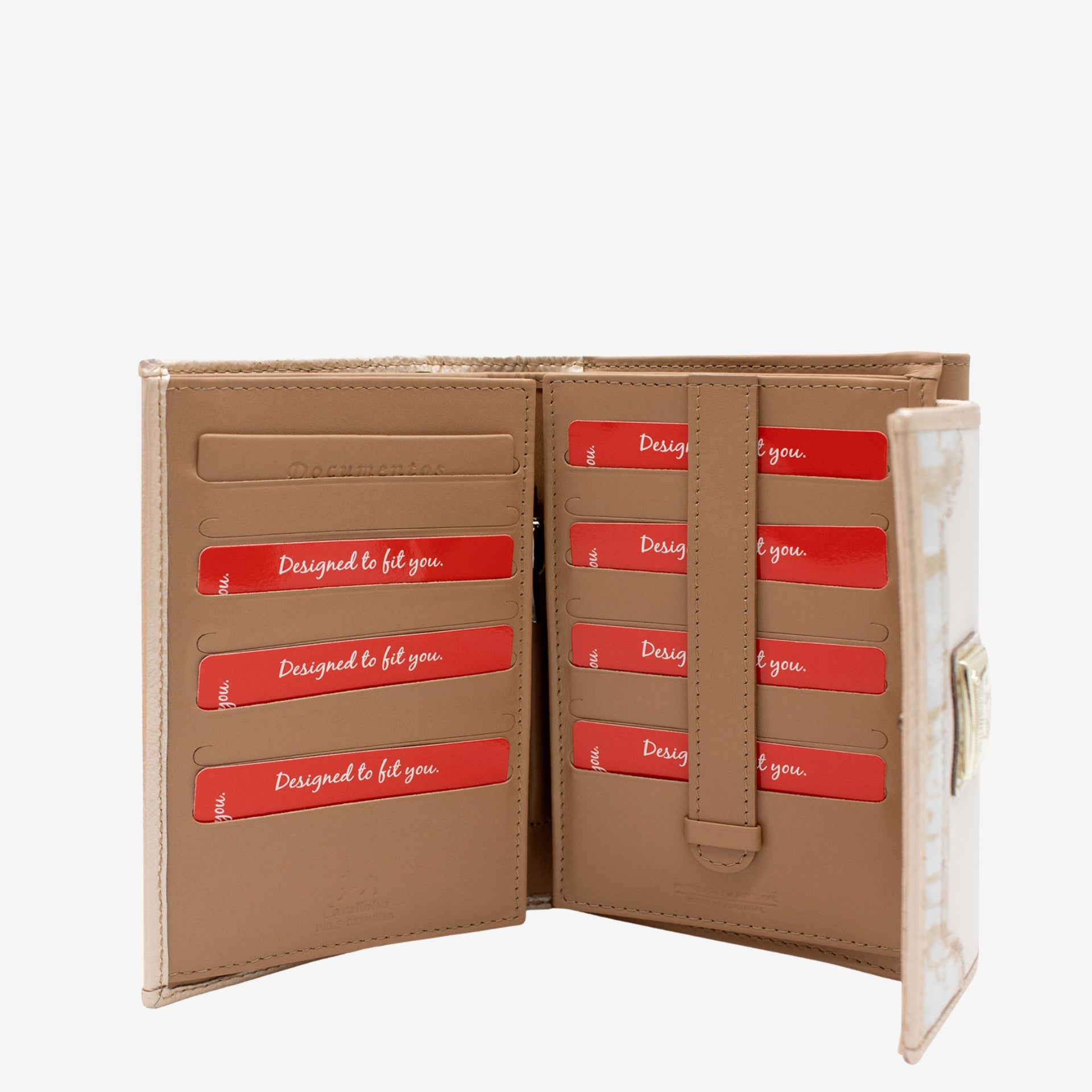 Cavalinho Mystic Trifold Wallet for Women in Beige and White - 28460204.31 #color_Beige / White