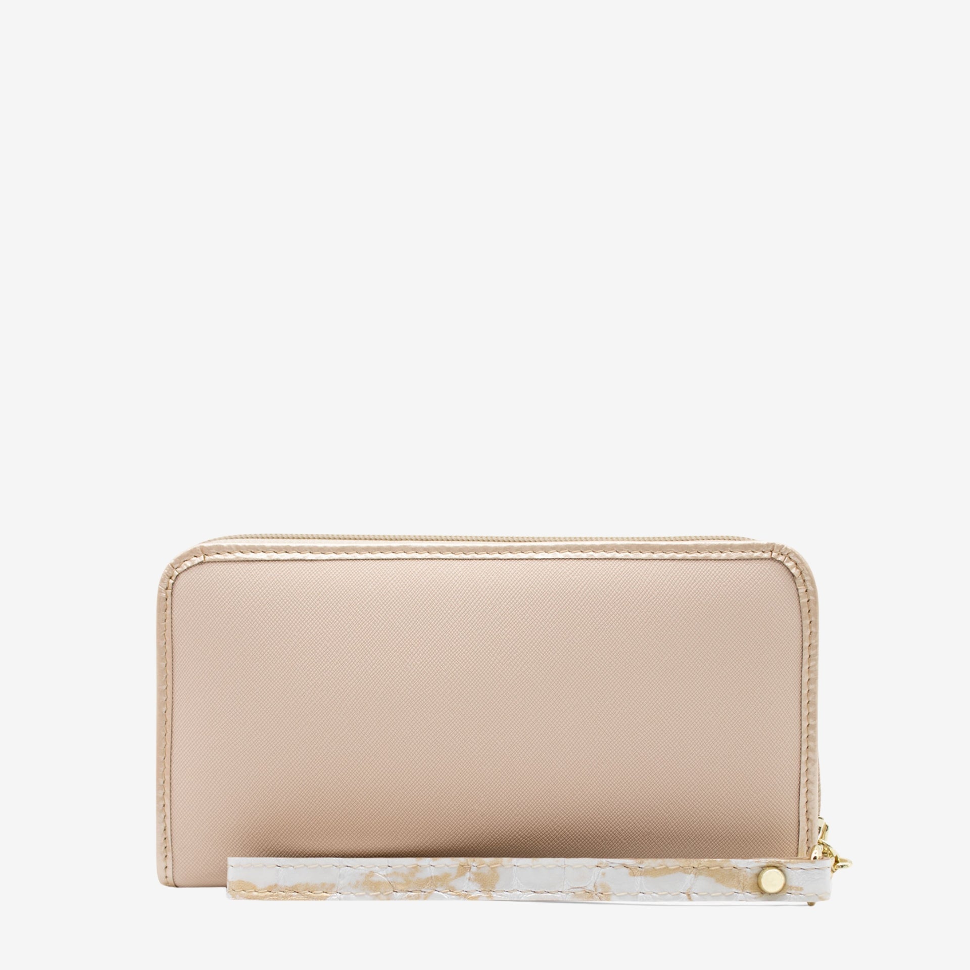 Cavalinho Mystic Ladies Zip Around Wristlet Wallet for Women in Beige and White - 28460212.31 #color_Beige / White