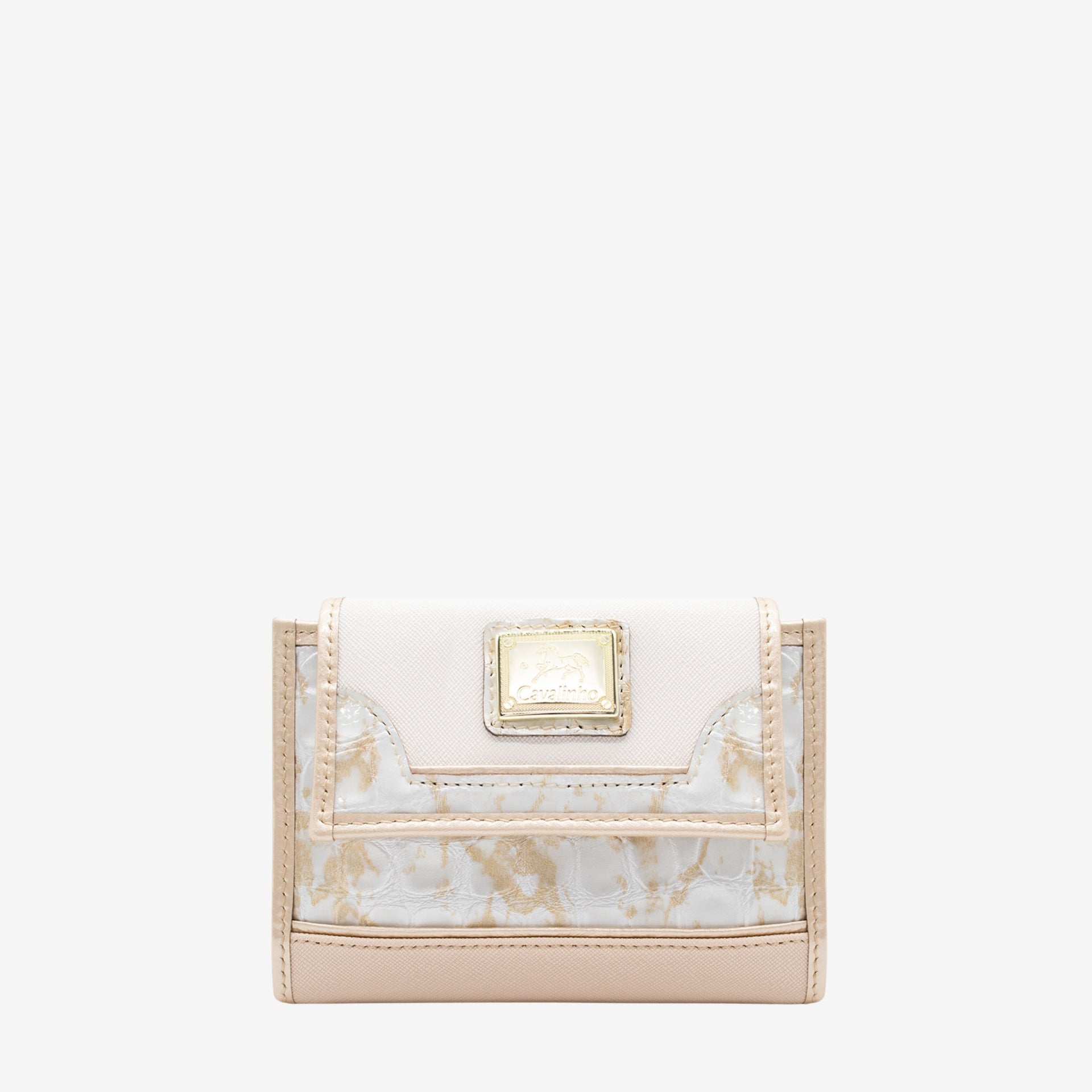 Cavalinho Mystic Wallet for Women in Beige White SKU 28460219.31 #color_ Beige / White