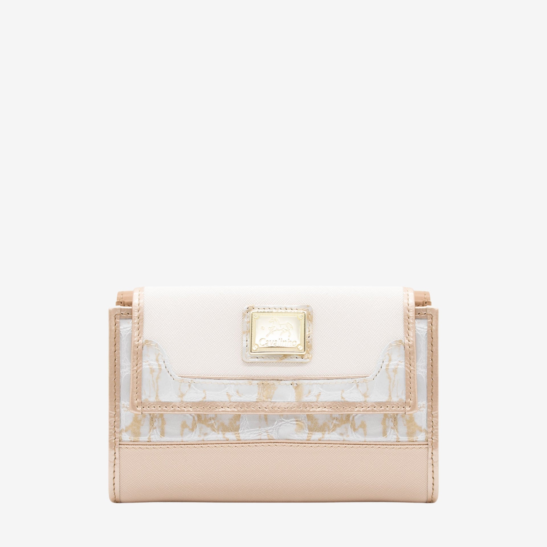 Cavalinho Mystic Wallet for Women in Beige White SKU 28460221.31 #color_ Beige / White