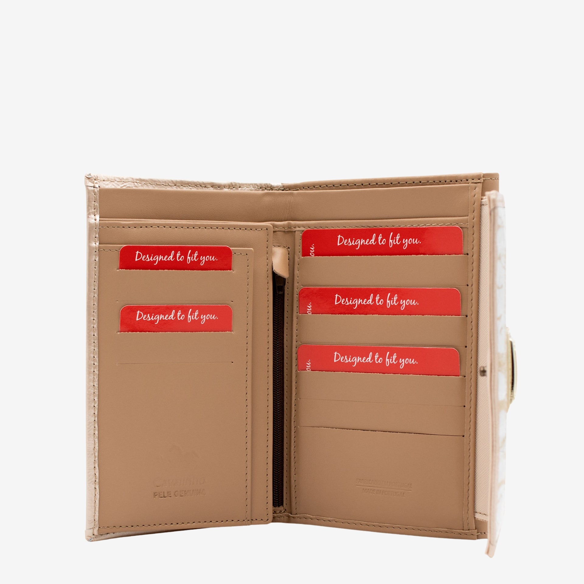 Cavalinho Mystic Wallet for Women in Beige White SKU 28460221.31 #color_ Beige / White