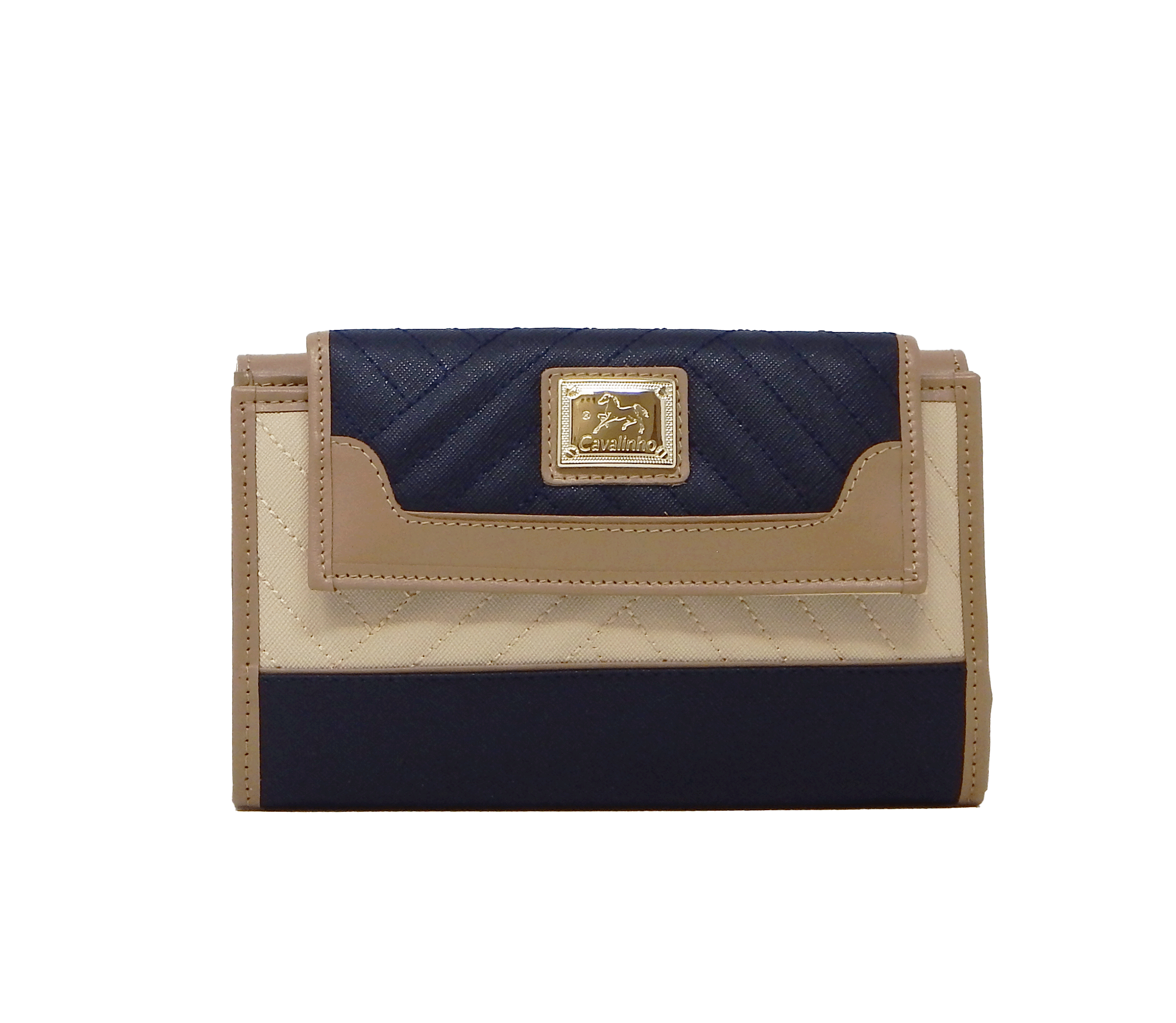 Cavalinho Charming Wallet for Women SKU 28470222.22 #color_Navy / Tan / Beige